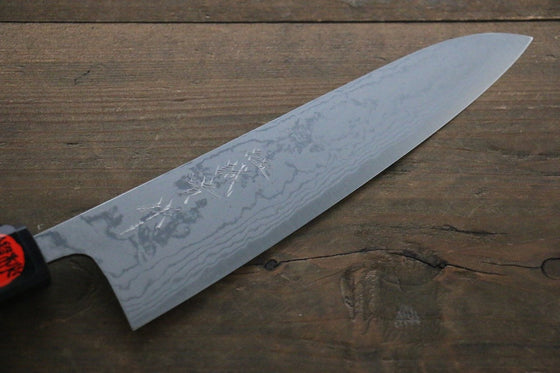 Shigeki Tanaka Blue Steel No.2 Damascus Gyuto 180mm Walnut Handle - Japanny - Best Japanese Knife