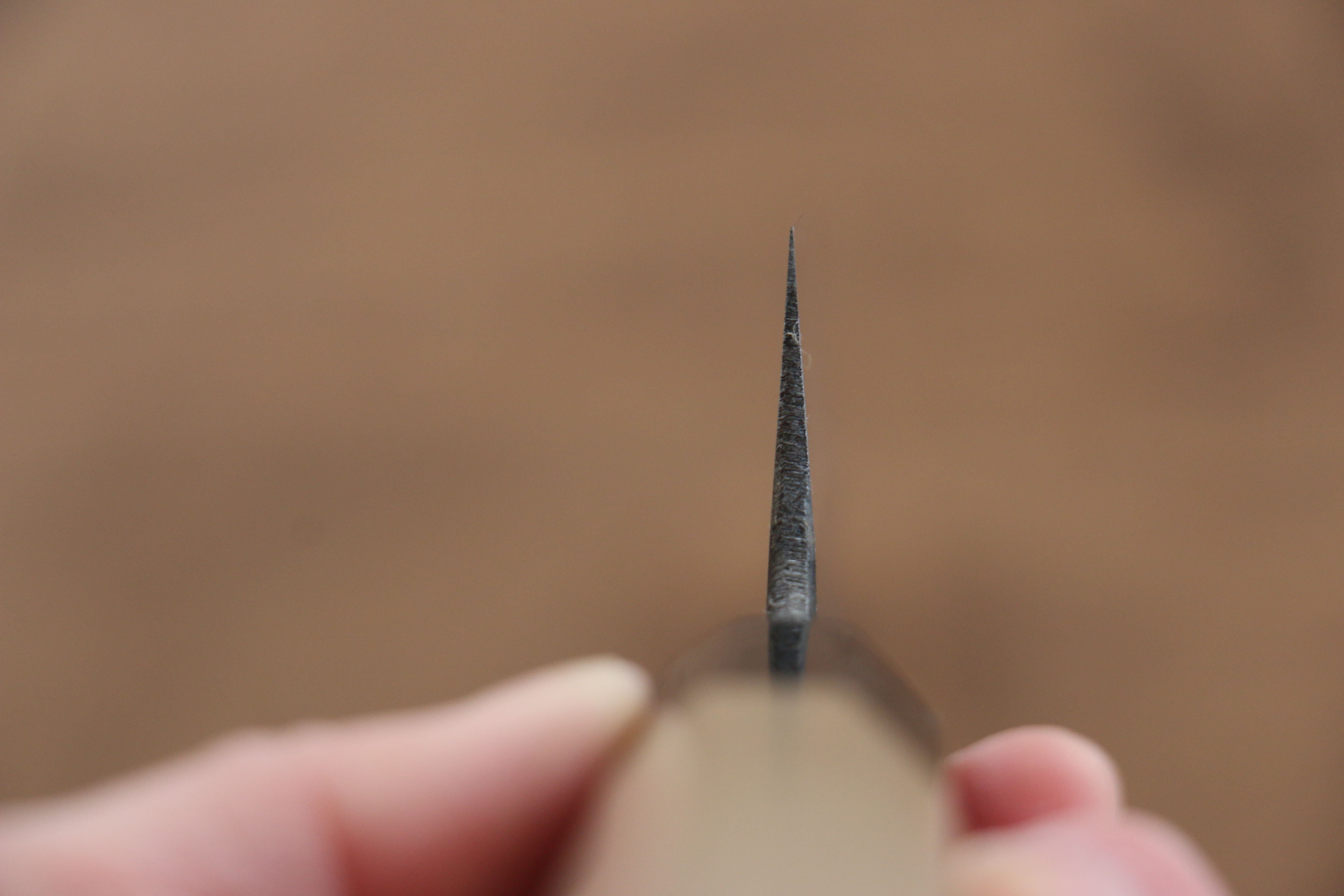 Kikuzuki White Steel No.2 Black Finished Kiritsuke Santoku 180mm Magnolia Handle - Japanny - Best Japanese Knife