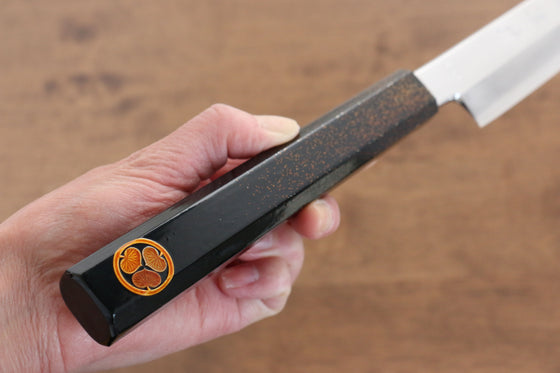 Seisuke VG10 Sakimaru Takohiki 330mm Live oak Lacquered (Kamon) Handle - Japanny - Best Japanese Knife