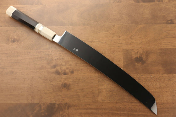 Jikko Silver Steel No.3 Sakimaru Yanagiba  300mm Ebony with Ring Handle - Japanny - Best Japanese Knife