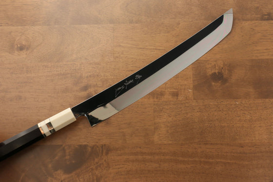 Jikko Silver Steel No.3 Sakimaru Yanagiba  300mm Ebony with Ring Handle - Japanny - Best Japanese Knife