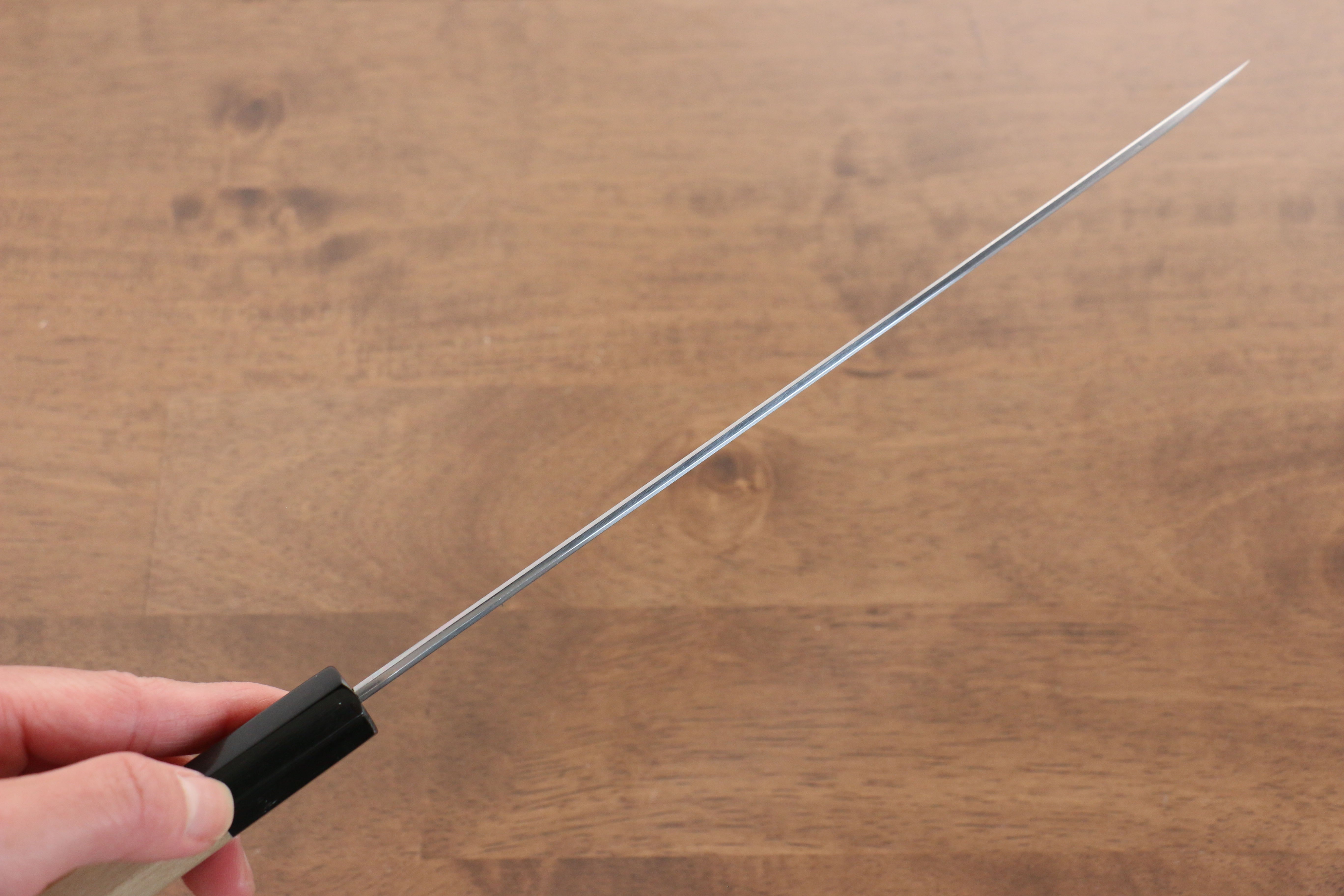 Kikuzuki Blue Steel No.1 Damascus Yanagiba 240mm Magnolia Handle - Japanny - Best Japanese Knife