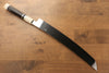 Jikko Silver Steel No.3 Sakimaru Yanagiba  330mm Ebony with Ring Handle - Japanny - Best Japanese Knife