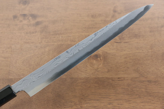 Kikuzuki Blue Steel No.1 Damascus Yanagiba 270mm Magnolia Handle - Japanny - Best Japanese Knife