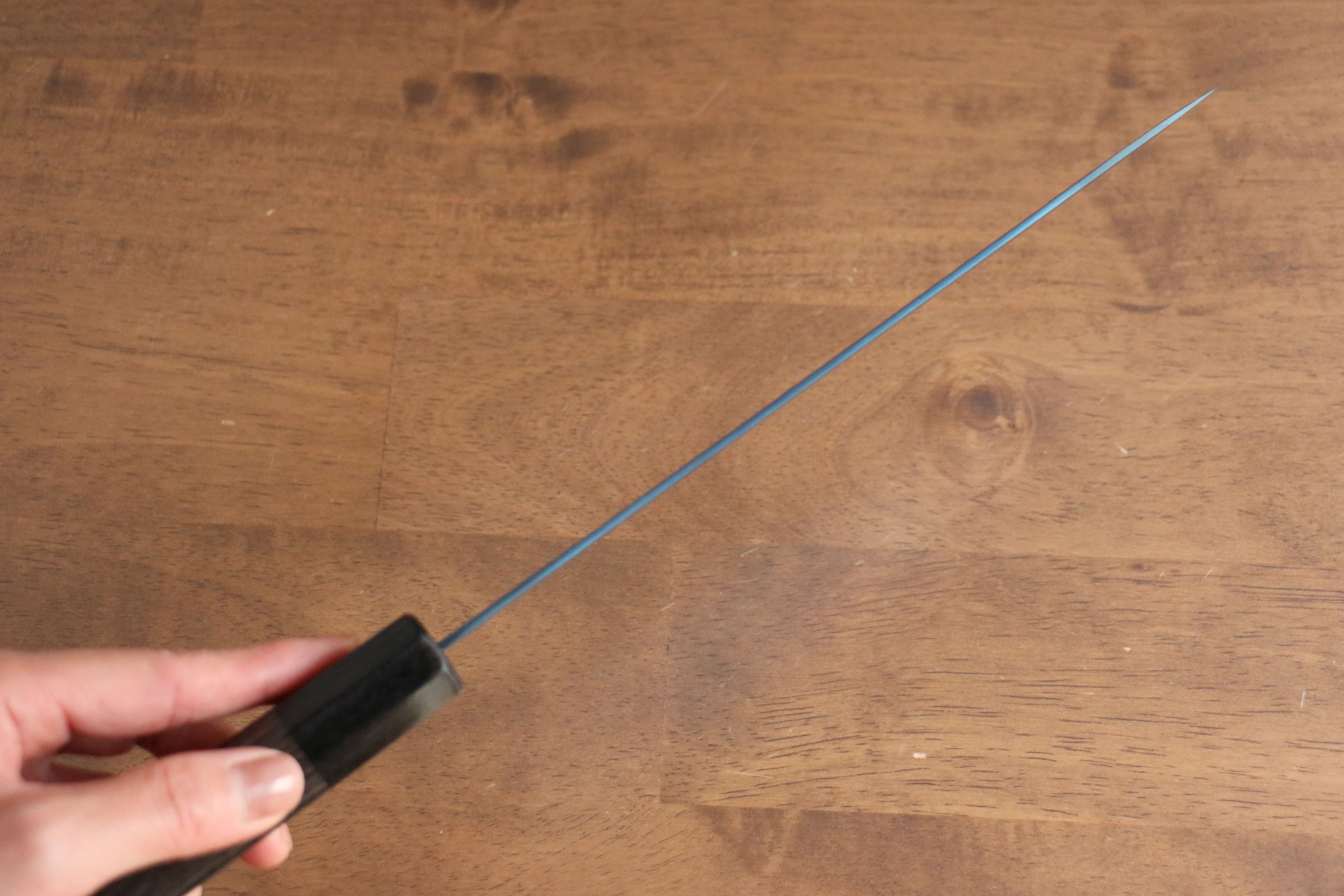 Seisuke SK-85 Ion plating Hammered Gyuto 210mm Gray Pakka wood Handle - Japanny - Best Japanese Knife