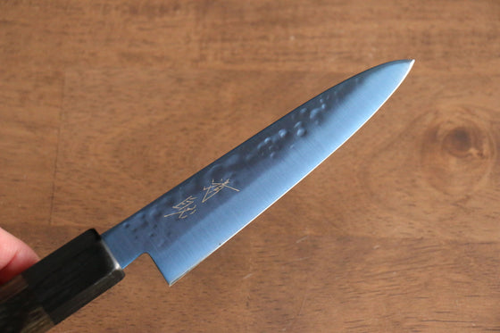 Seisuke SK-85 steel Ion plating Hammered Petty-Utility 120mm Gray Pakka wood Handle - Japanny - Best Japanese Knife