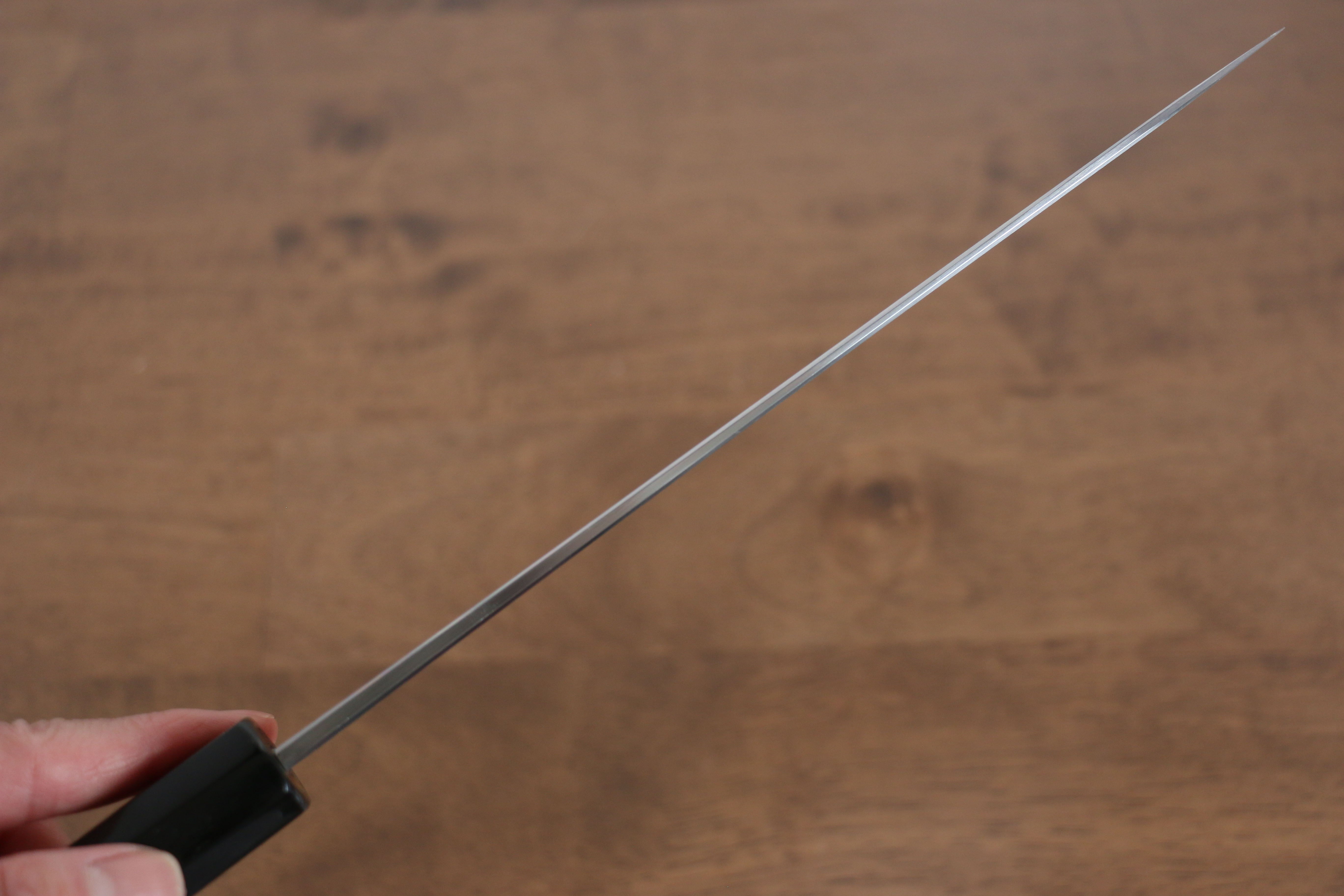 Kikuzuki Blue Steel No.1 Damascus Gyuto 210mm Magnolia Handle - Japanny - Best Japanese Knife