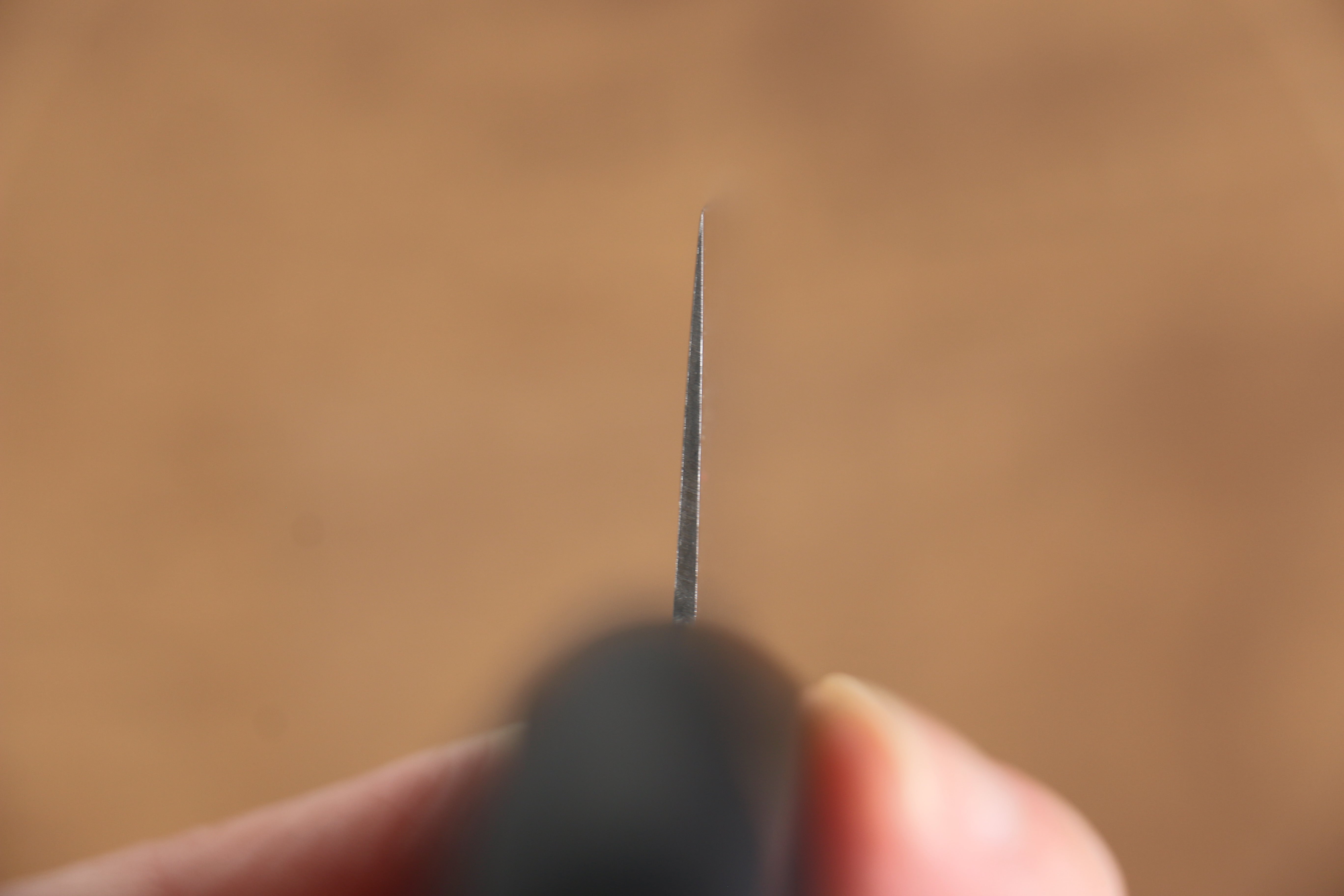 Seisuke Kagami AUS10 Mirrored Finish Damascus Nakiri 170mm Black Pakka wood Handle - Japanny - Best Japanese Knife