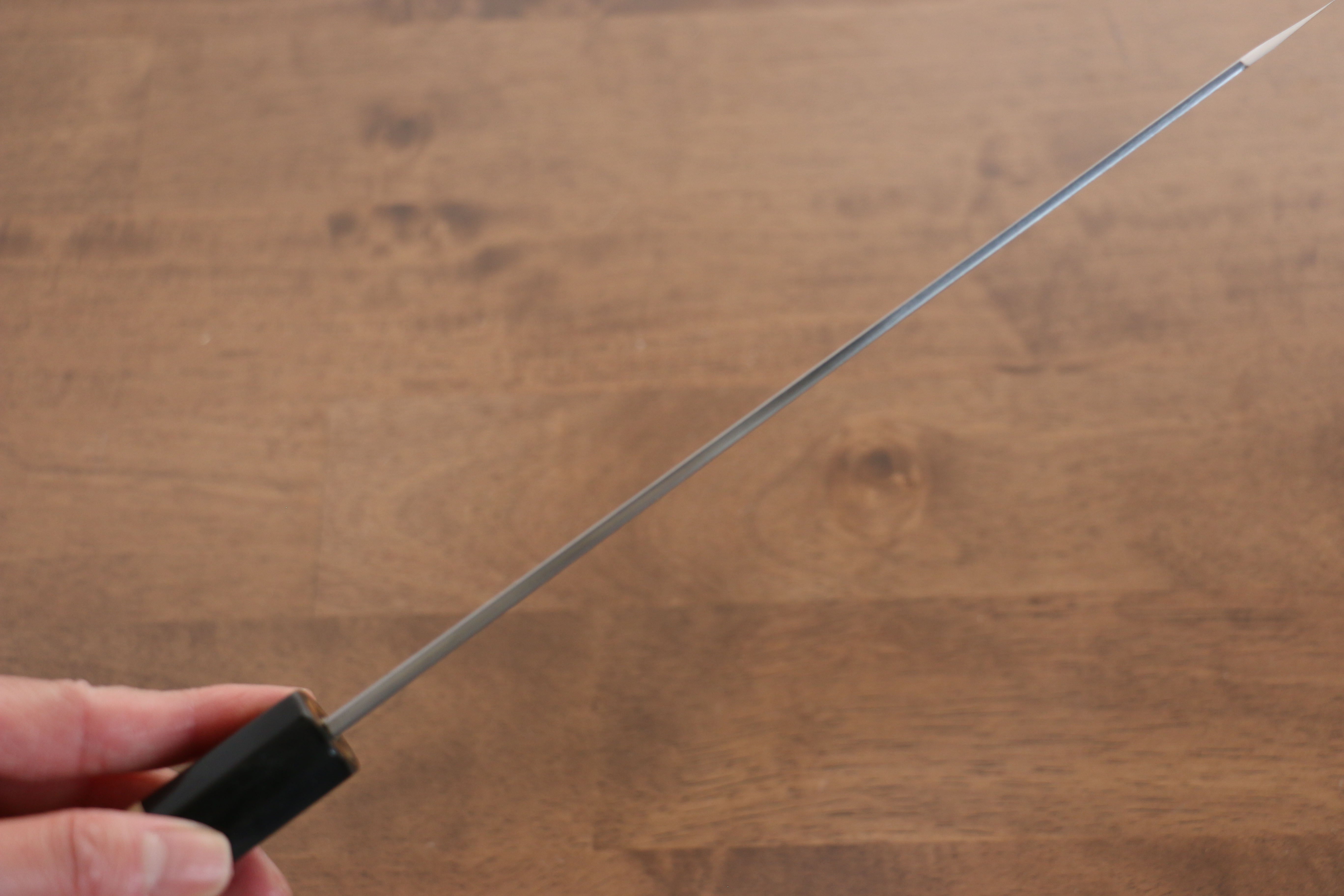 Kikuzuki Blue Steel No.1 Damascus Kiritsuke Gyuto 240mm Magnolia Handle - Japanny - Best Japanese Knife