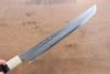 Jikko Shiko Blue Steel Sakimaru Yanagiba  270mm Ebony with Double Ring Handle - Japanny - Best Japanese Knife