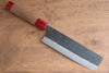 Seisuke Kurumi Blue Steel Kurouchi Usuba 165mm Walnut(With Double Red Pakka wood) Handle - Japanny - Best Japanese Knife