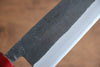 Seisuke Kurumi Blue Steel Kurouchi Santoku 165mm Walnut(With Double Red Pakka wood) Handle - Japanny - Best Japanese Knife