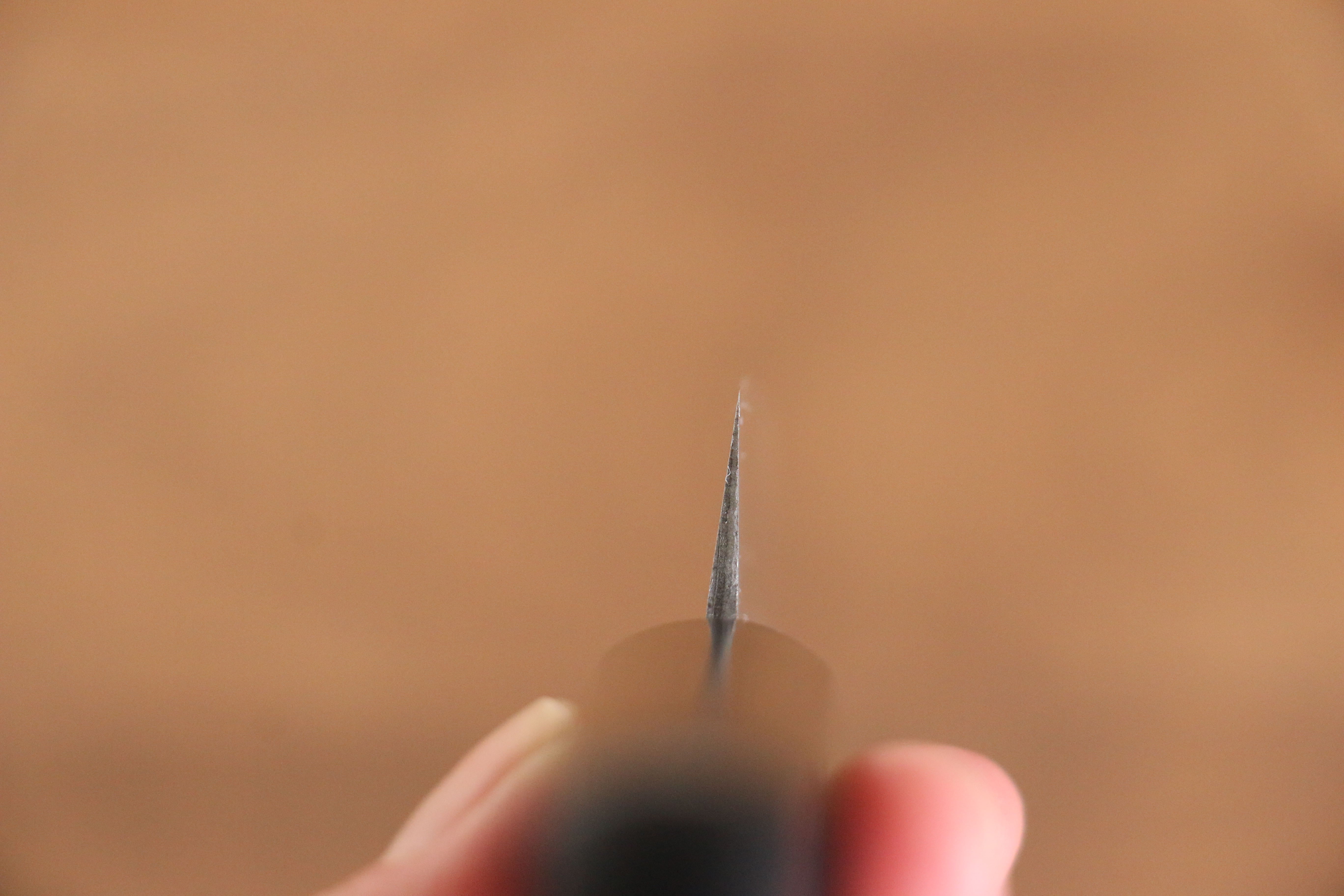 Nao Yamamoto Silver Steel No.3 Hammered Petty-Utility 160mm Black Pakka wood Handle - Japanny - Best Japanese Knife