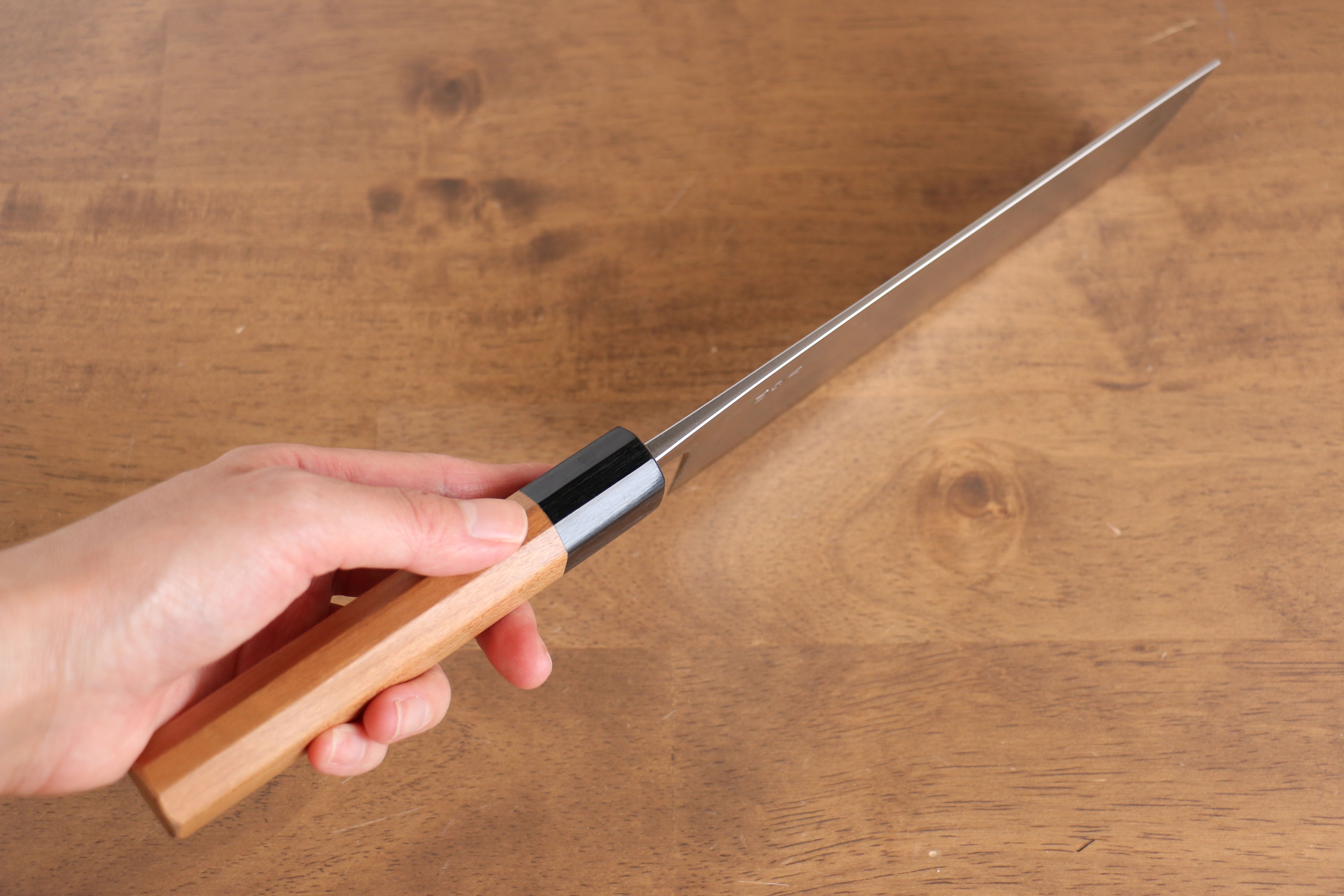 Nao Yamamoto VG10 Damascus Nakiri 165mm Cherry Wood Handle - Japanny - Best Japanese Knife