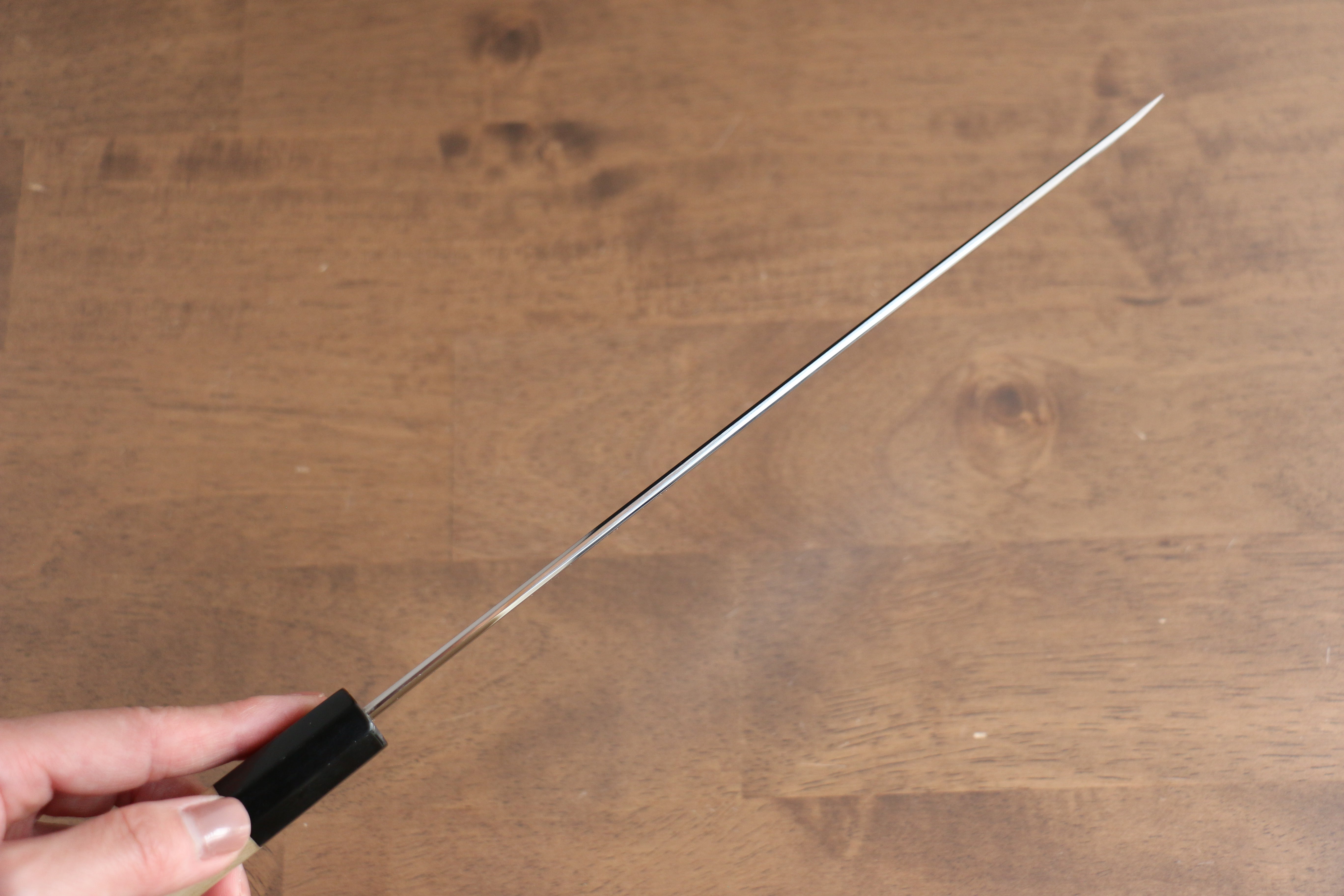 Sakai Kikumori VG10 Mirrored Finish Yanagiba 240mm Magnolia Handle - Japanny - Best Japanese Knife