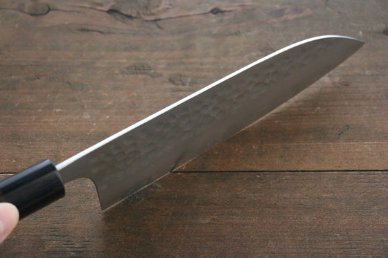 Yoshimi Kato Silver Steel No.3 Hammered Santoku Japanese Chef Knife 165mm - Japanny - Best Japanese Knife