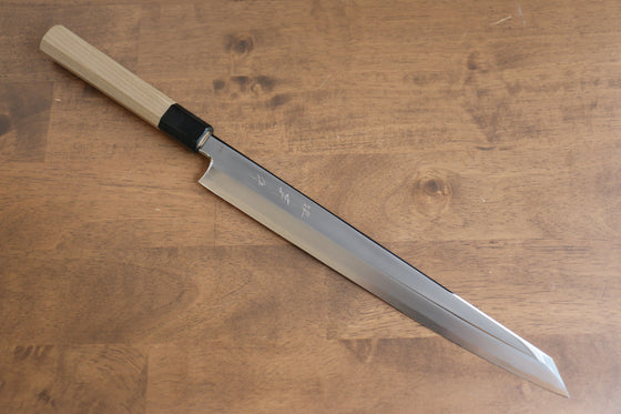 Sakai Kikumori VG10 Mirrored Finish Kiritsuke Yanagiba 300mm Magnolia Handle - Japanny - Best Japanese Knife