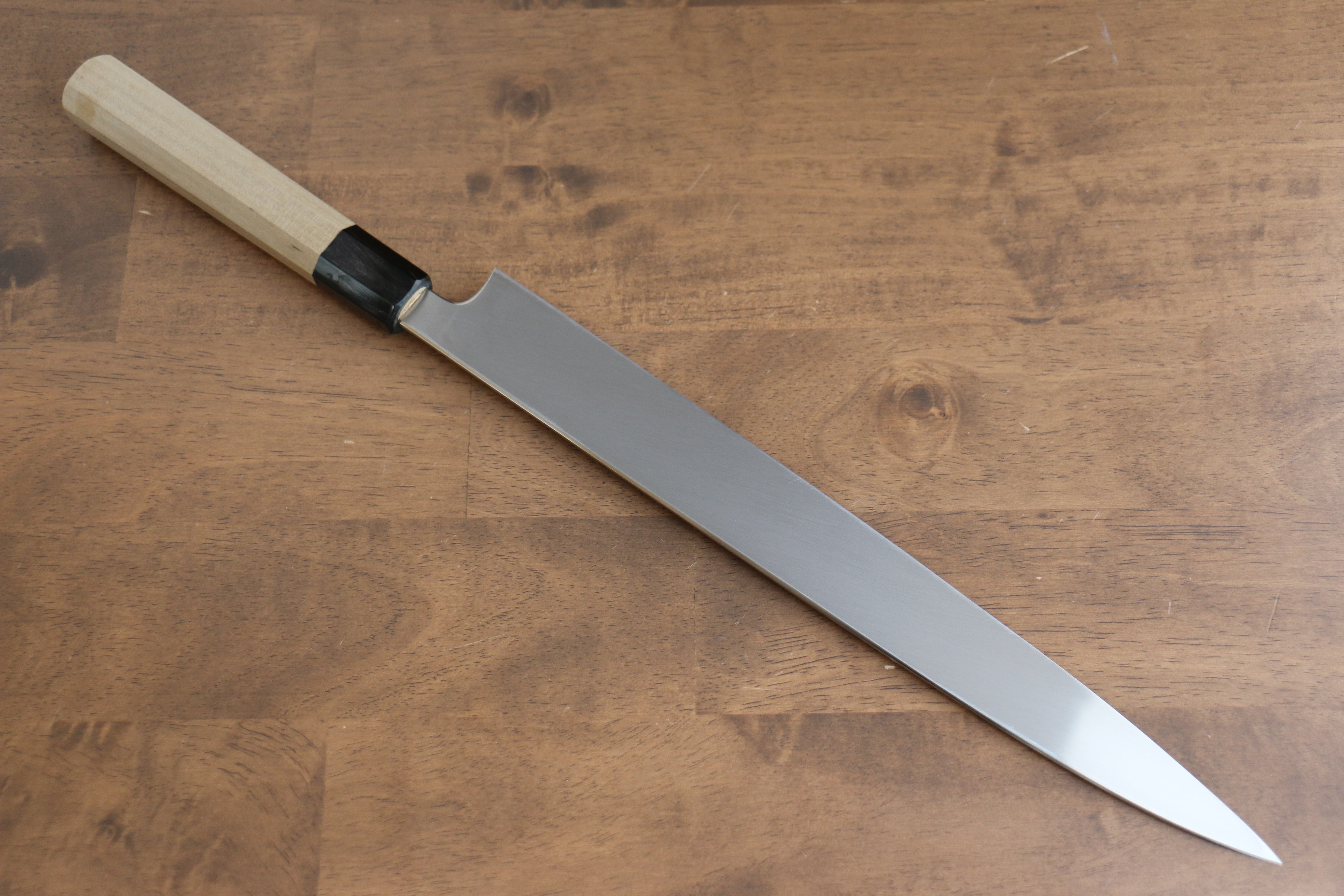 Sakai Kikumori VG10 Mirrored Finish Yanagiba 330mm Magnolia Handle - Japanny - Best Japanese Knife