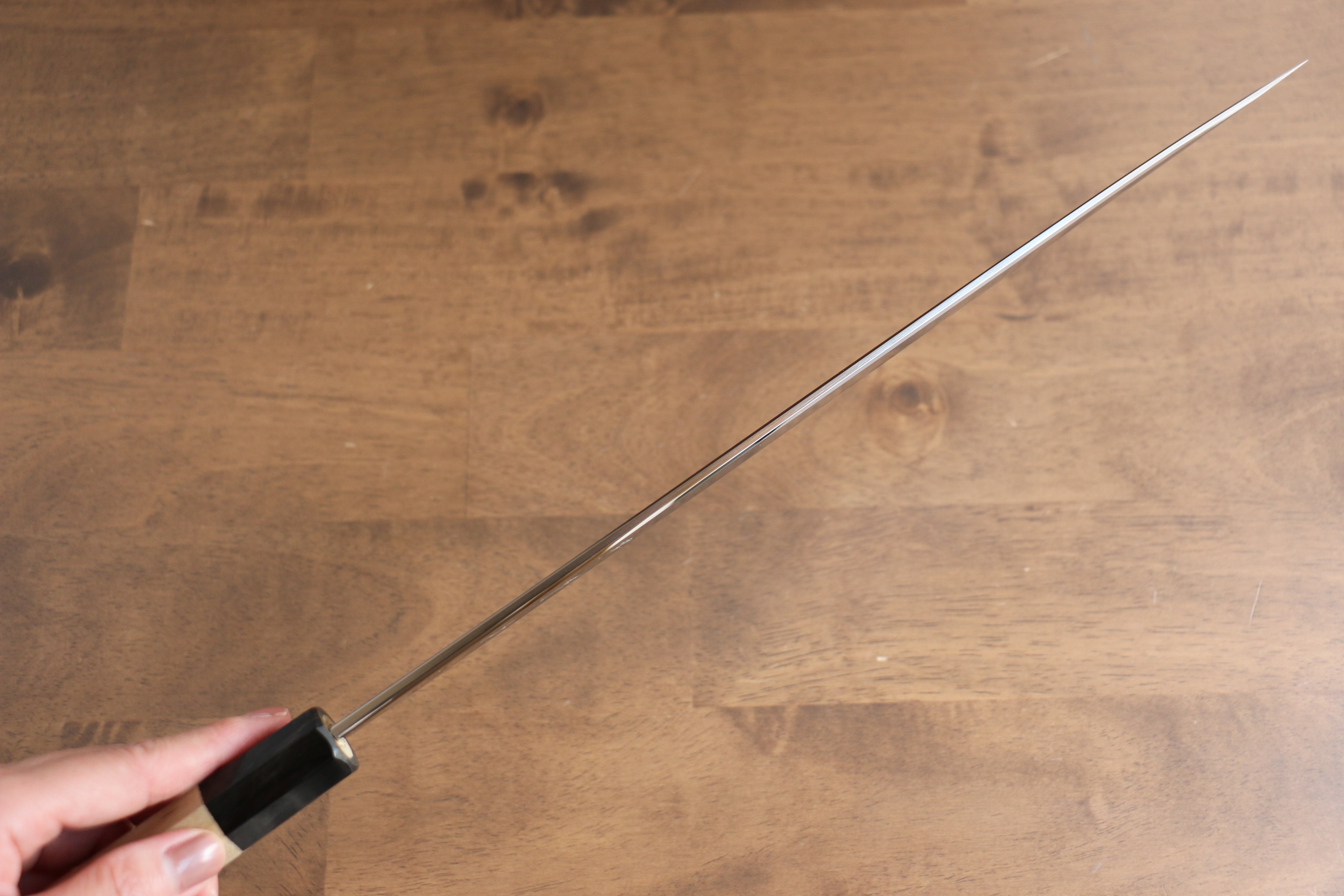 Sakai Kikumori VG10 Mirrored Finish Yanagiba 330mm Magnolia Handle - Japanny - Best Japanese Knife