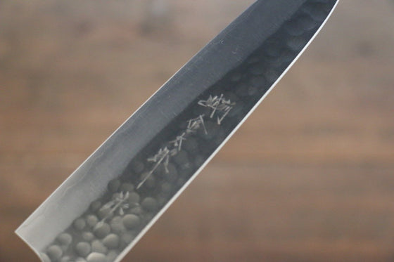 Yoshimi Kato Silver Steel No.3 Hammered Santoku Japanese Chef Knife 165mm - Japanny - Best Japanese Knife