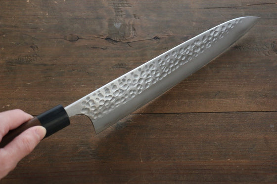 Yoshimi Kato Silver Steel No.3 Hammered Gyuto Japanese Chef Knife 240mm - Japanny - Best Japanese Knife