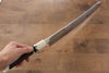 Jikko Silver Steel No.3 Mirrored Finish Kiritsuke Yanagiba  330mm Ebony with Ring Handle - Japanny - Best Japanese Knife