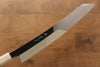 Jikko Silver Steel No.3 Mirrored Finish Kiritsuke Yanagiba  300mm Ebony with Ring Handle - Japanny - Best Japanese Knife