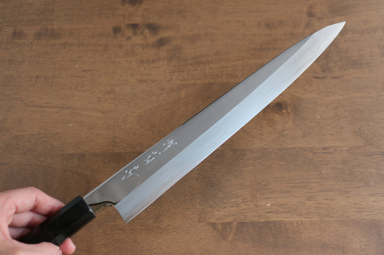 Sakai Kikumori VG10 Mirrored Finish Sujihiki 270mm Ebony Wood Handle - Japanny - Best Japanese Knife