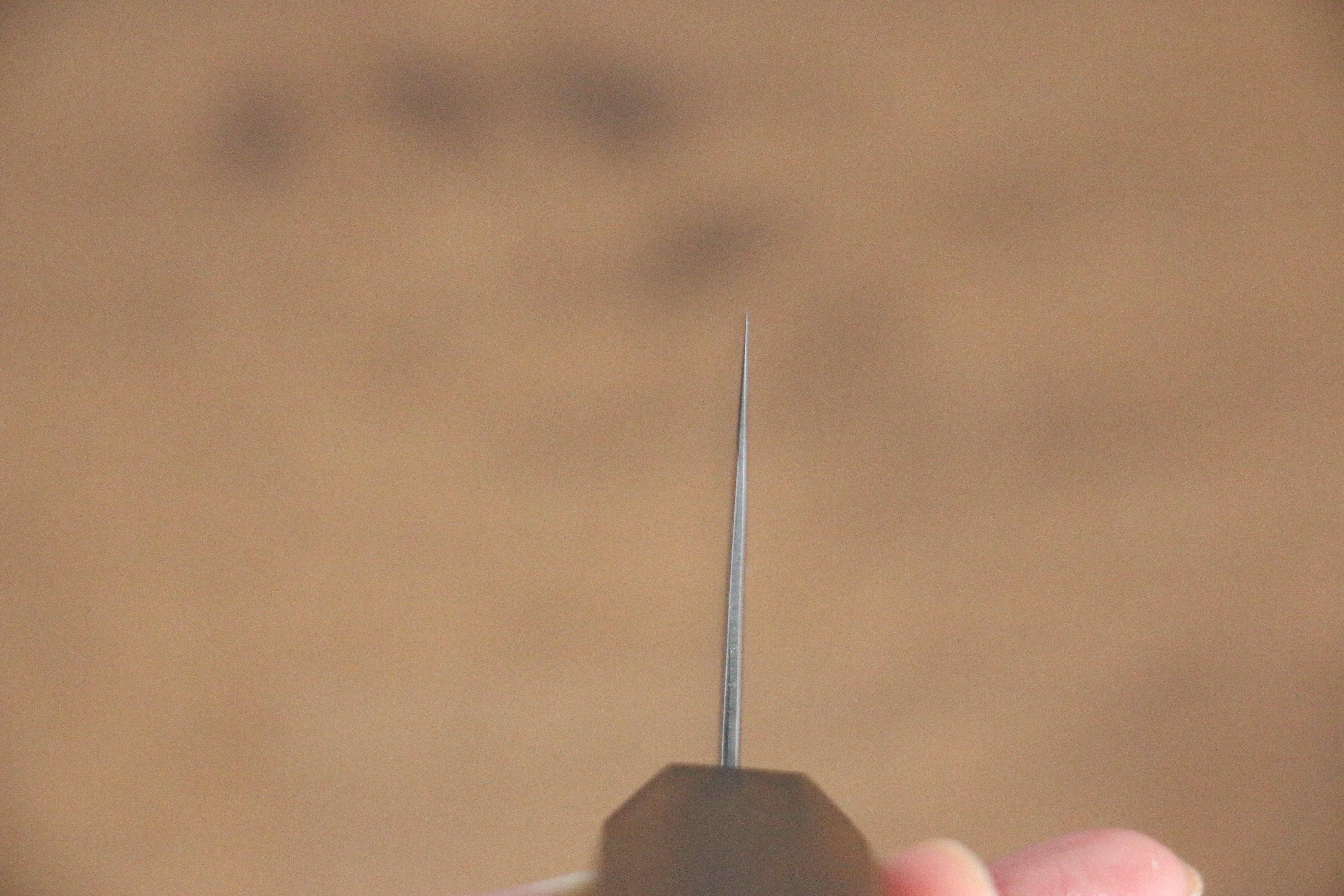 Seisuke Nami AUS10 Mirrored Finish Damascus Santoku 165mm Oak Handle - Japanny - Best Japanese Knife