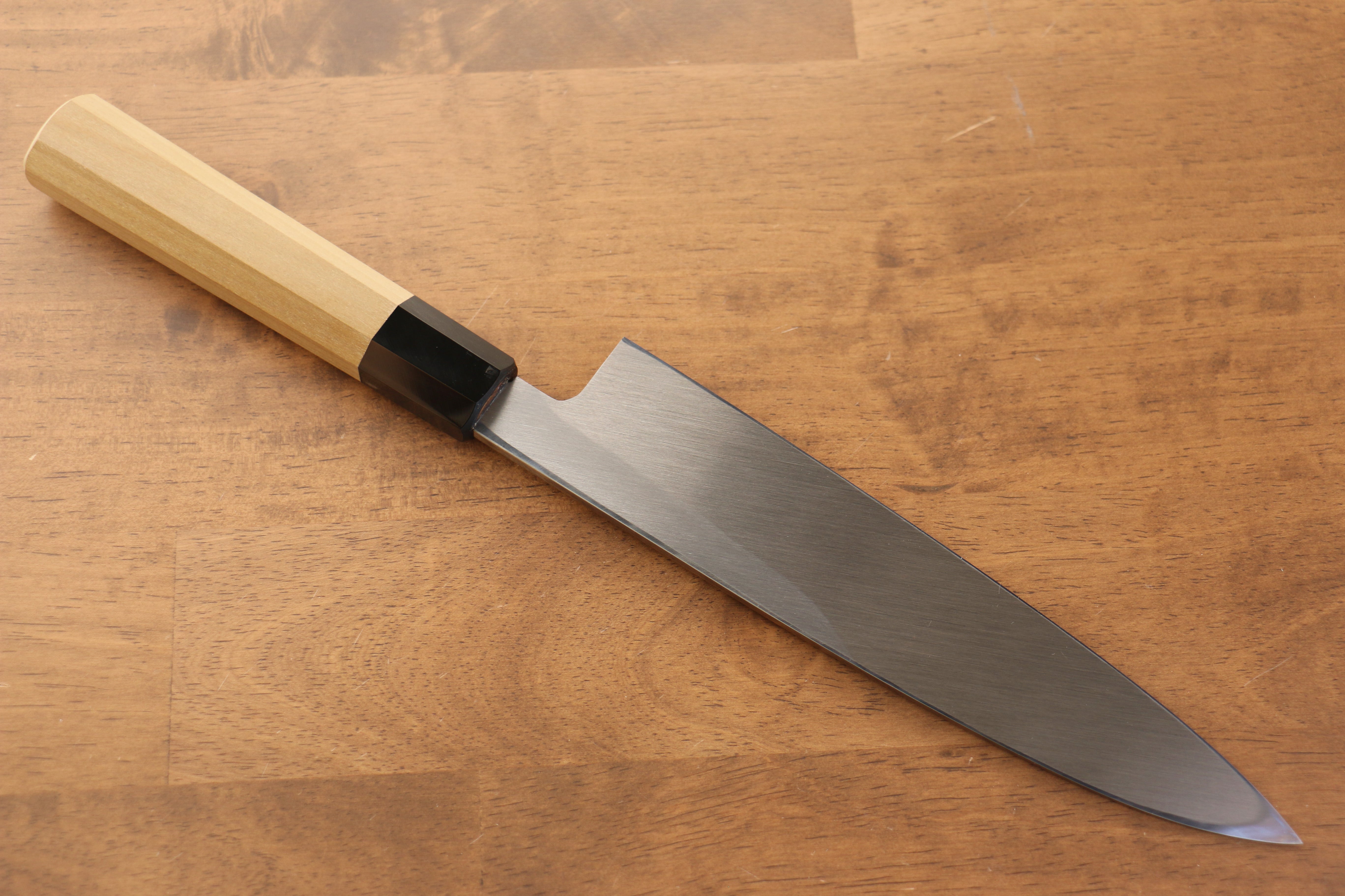 Jikko Arata White Steel No.2 Gyuto  210mm Magnolia Handle - Japanny - Best Japanese Knife
