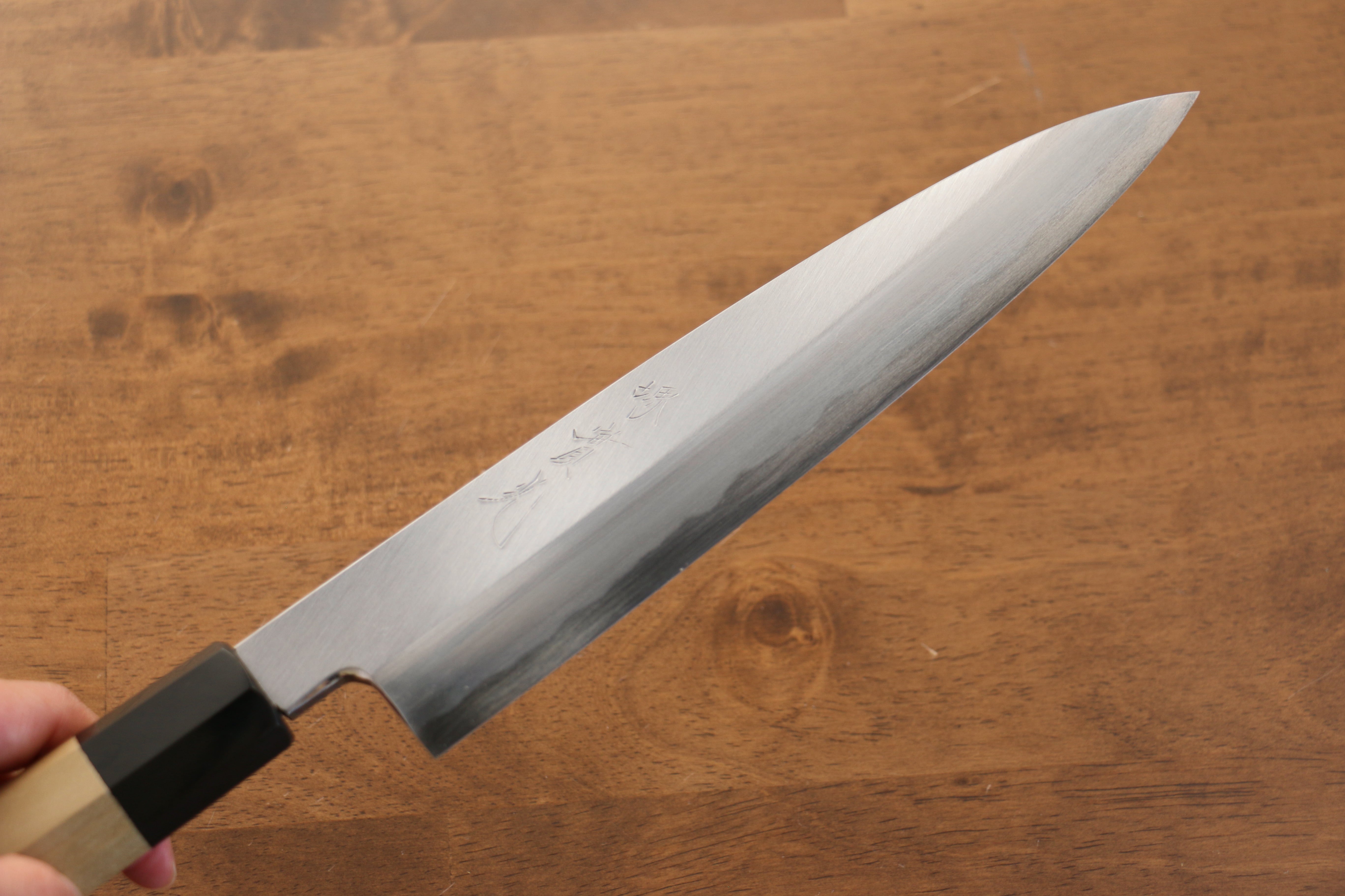 Jikko Arata White Steel No.2 Gyuto  210mm Magnolia Handle - Japanny - Best Japanese Knife