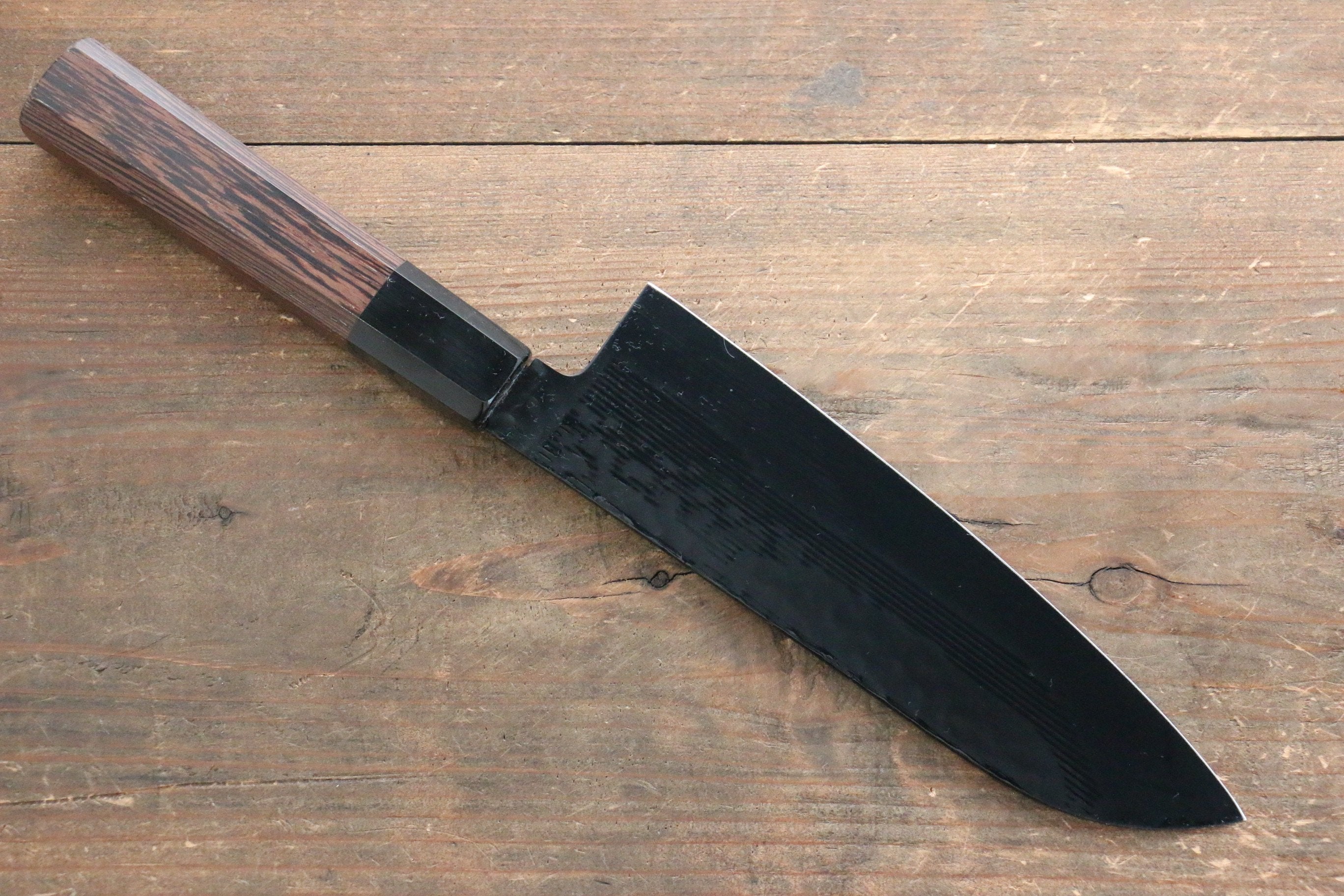 Sakai Takayuki Sakai Takayuki Kurokage VG10 Hammered Teflon Coating Gyuto, Santoku & Petty 150mm with Wenge Handle Set - Japanny - Best Japanese Knife