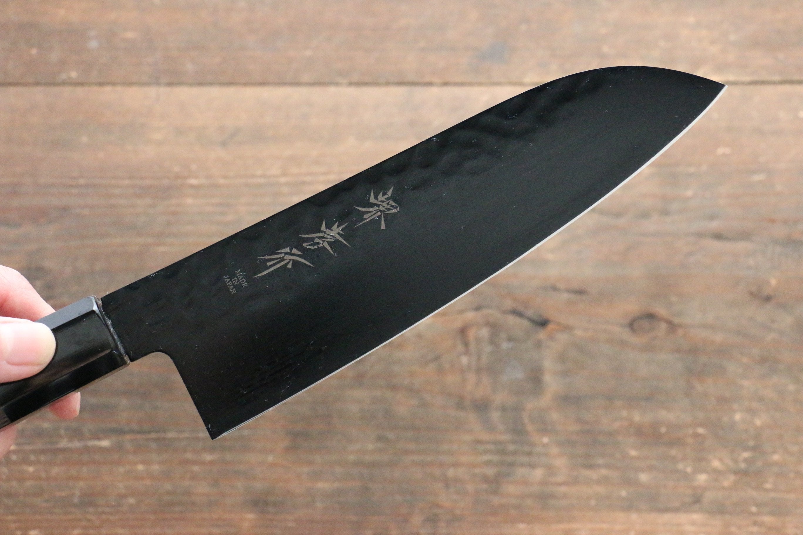 Sakai Takayuki Sakai Takayuki Kurokage VG10 Hammered Teflon Coating Gyuto, Santoku & Petty 150mm with Wenge Handle Set - Japanny - Best Japanese Knife