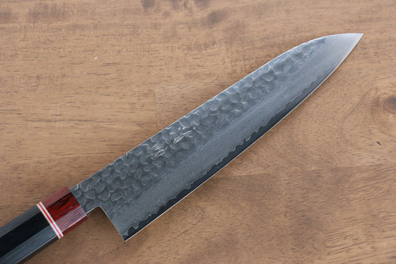 Seisuke VG10 Damascus Gyuto 210mm Black Pakka wood Handle - Japanny - Best Japanese Knife