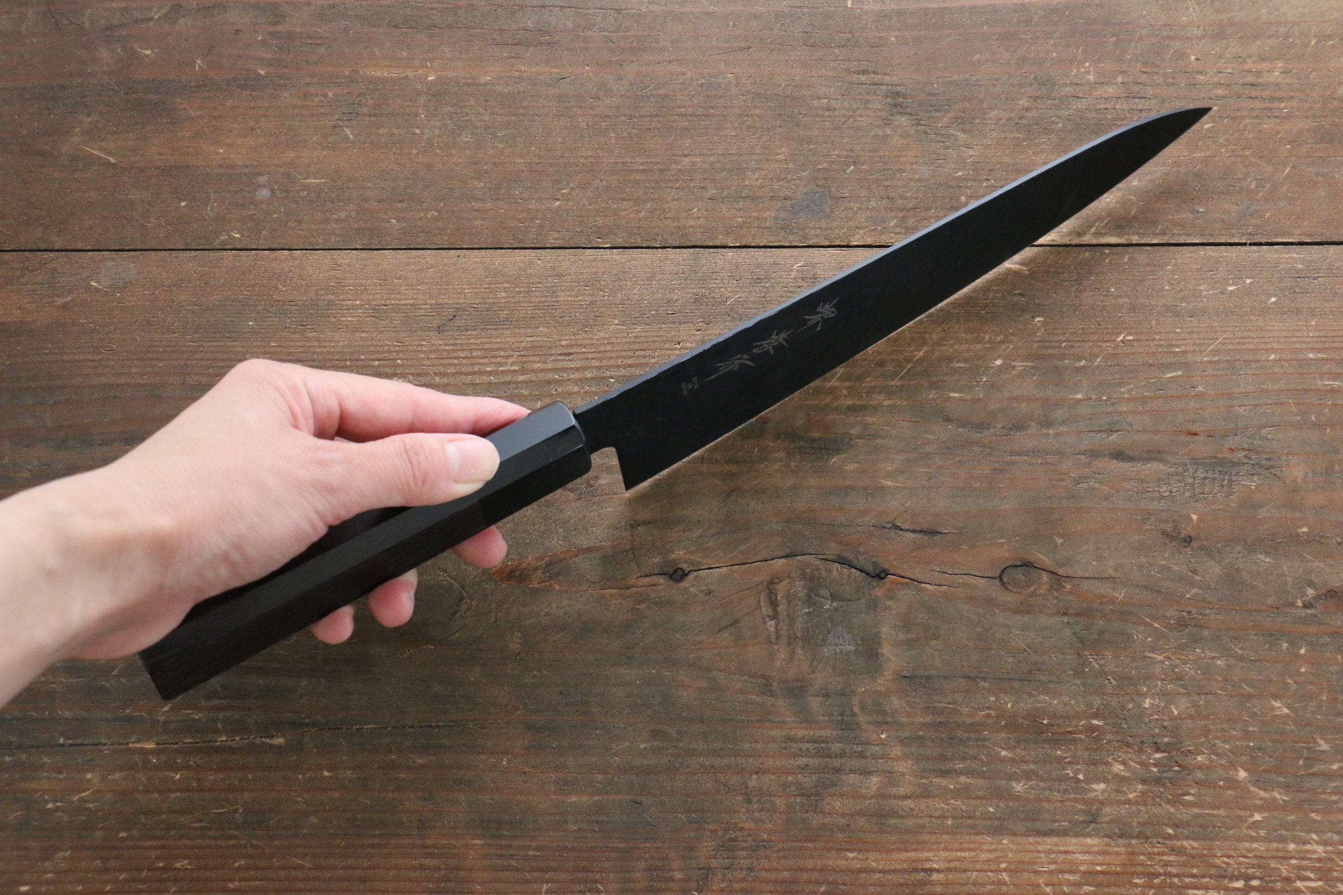 Sakai Takayuki Sakai Takayuki Kurokage VG10 Hammered Teflon Coating Gyuto, Santoku & Petty 150mm with Wenge Handle Set - Japanny - Best Japanese Knife