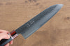 Seisuke VG10 Damascus Santoku 180mm Black Pakka wood Handle - Japanny - Best Japanese Knife