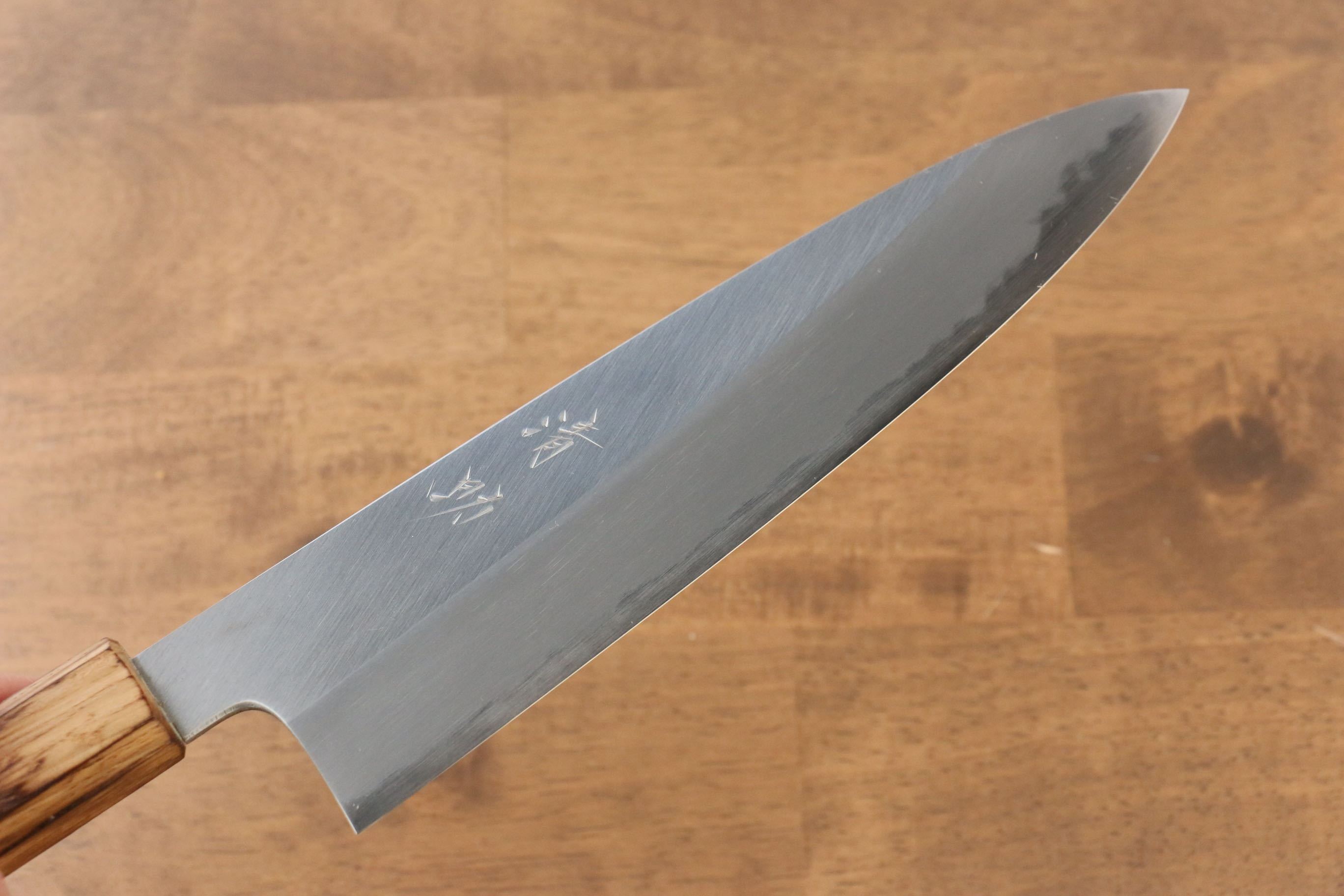 Seisuke White Steel No.2 Gyuto 240mm Burnt Oak (Mehakkaku) Handle - Japanny - Best Japanese Knife