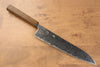 Seisuke Nami AUS10 Mirrored Finish Damascus Gyuto 240mm Oak Handle - Japanny - Best Japanese Knife