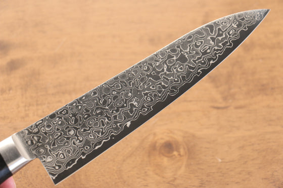 Seisuke Kagami AUS10 Mirrored Finish Damascus Gyuto 180mm Black Pakka wood Handle - Japanny - Best Japanese Knife