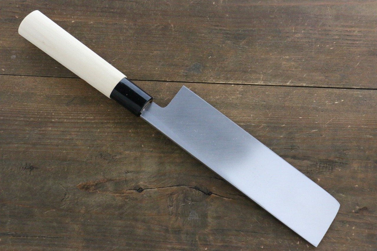 Sakai Takayuki Kasumitogi White Steel Usuba Magnolia Handle - Japanny - Best Japanese Knife