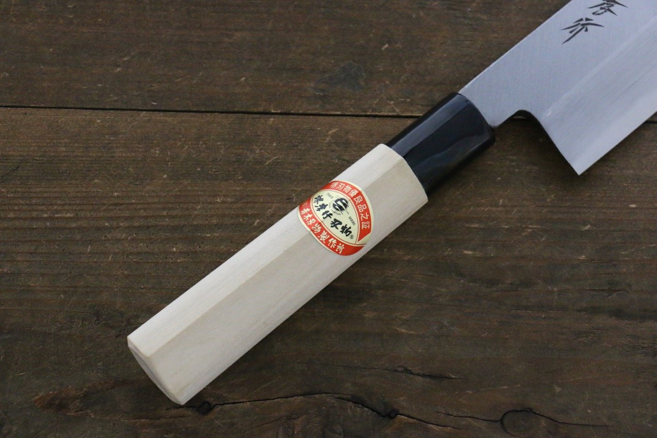 Sakai Takayuki Kasumitogi White Steel Usuba Magnolia Handle - Japanny - Best Japanese Knife