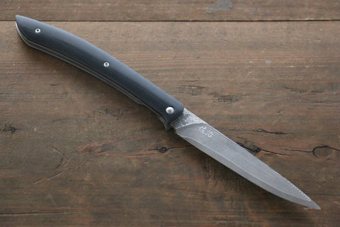 Switchblade Style Knife for Steak - TAKESHI SAJI - R2 Damascus Stee