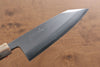 Jikko Shiko White Steel Kiritsuke Deba  150mm Ebony with Double Ring Handle - Japanny - Best Japanese Knife