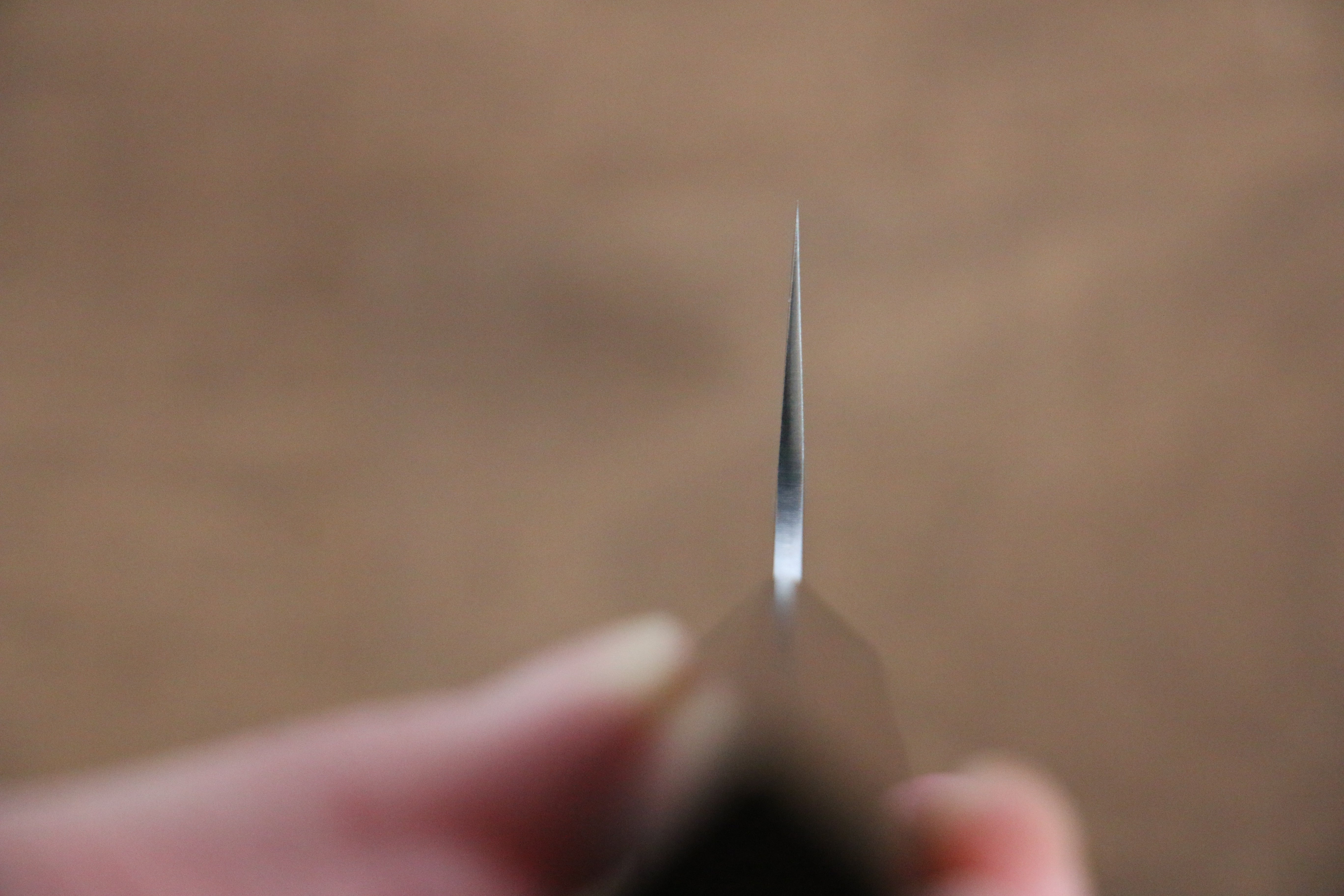 Seki Kanetsugu Heptagon Wood VG10 Hammered Santoku 170mm Pakka wood (heptagonal) Handle - Japanny - Best Japanese Knife