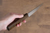 Seisuke VG10 63 Layer Damascus Petty-Utility 130mm Oak Handle - Japanny - Best Japanese Knife