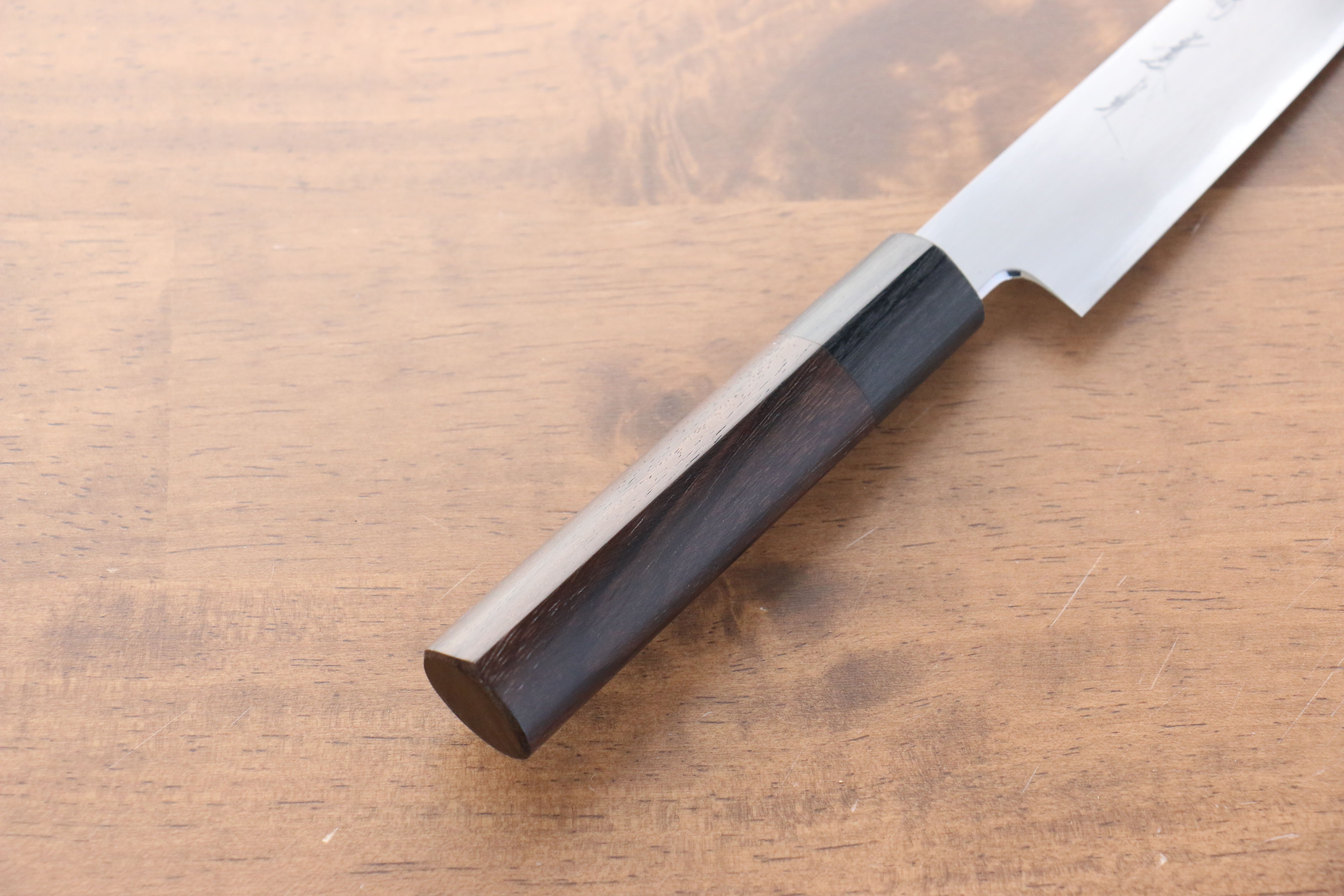 Jikko White Steel No.2 Petty-Utility  150mm Shitan Handle - Japanny - Best Japanese Knife