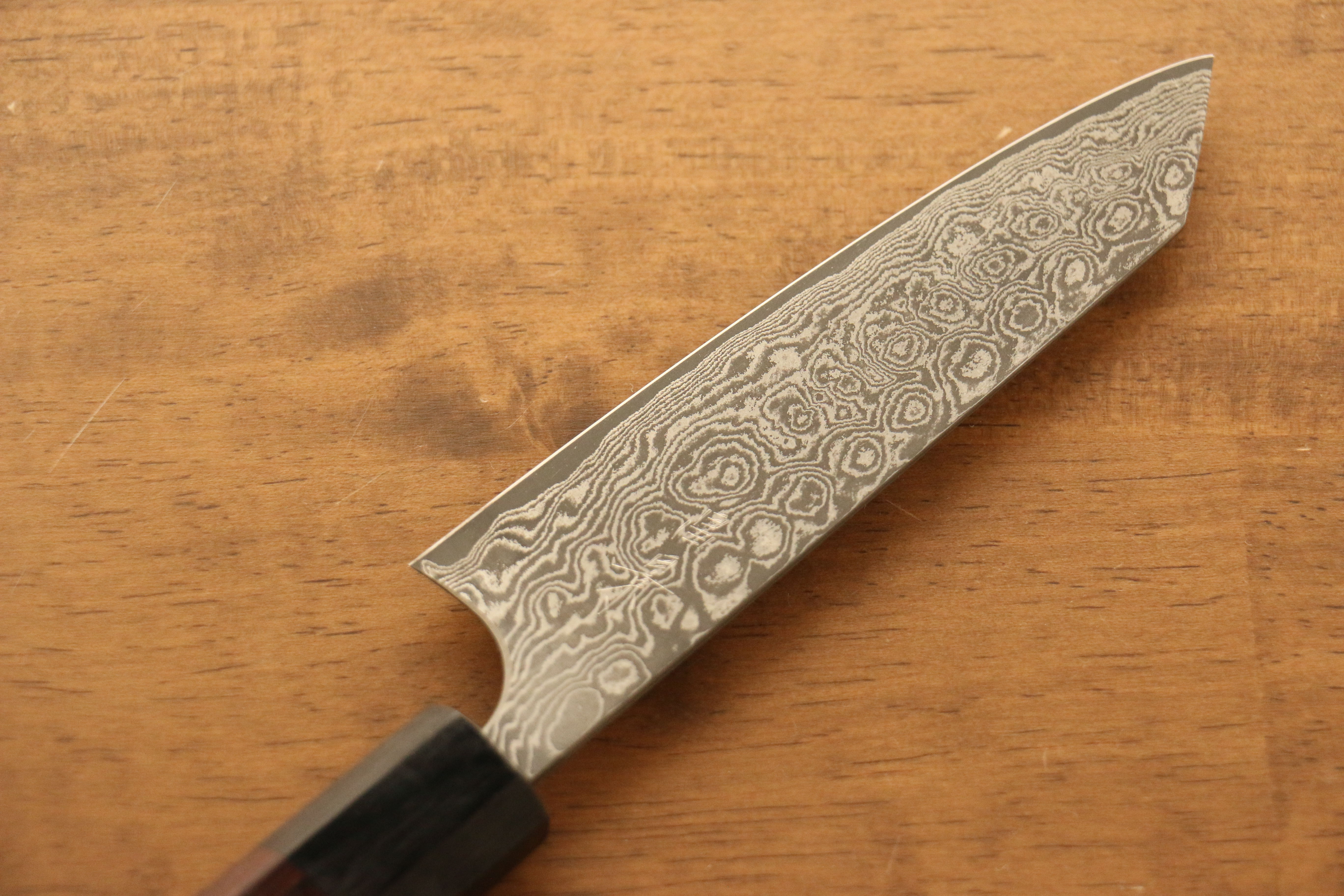 Masakage Kumo VG10 Damascus Small Bunka 120mm Shitan Handle - Japanny - Best Japanese Knife