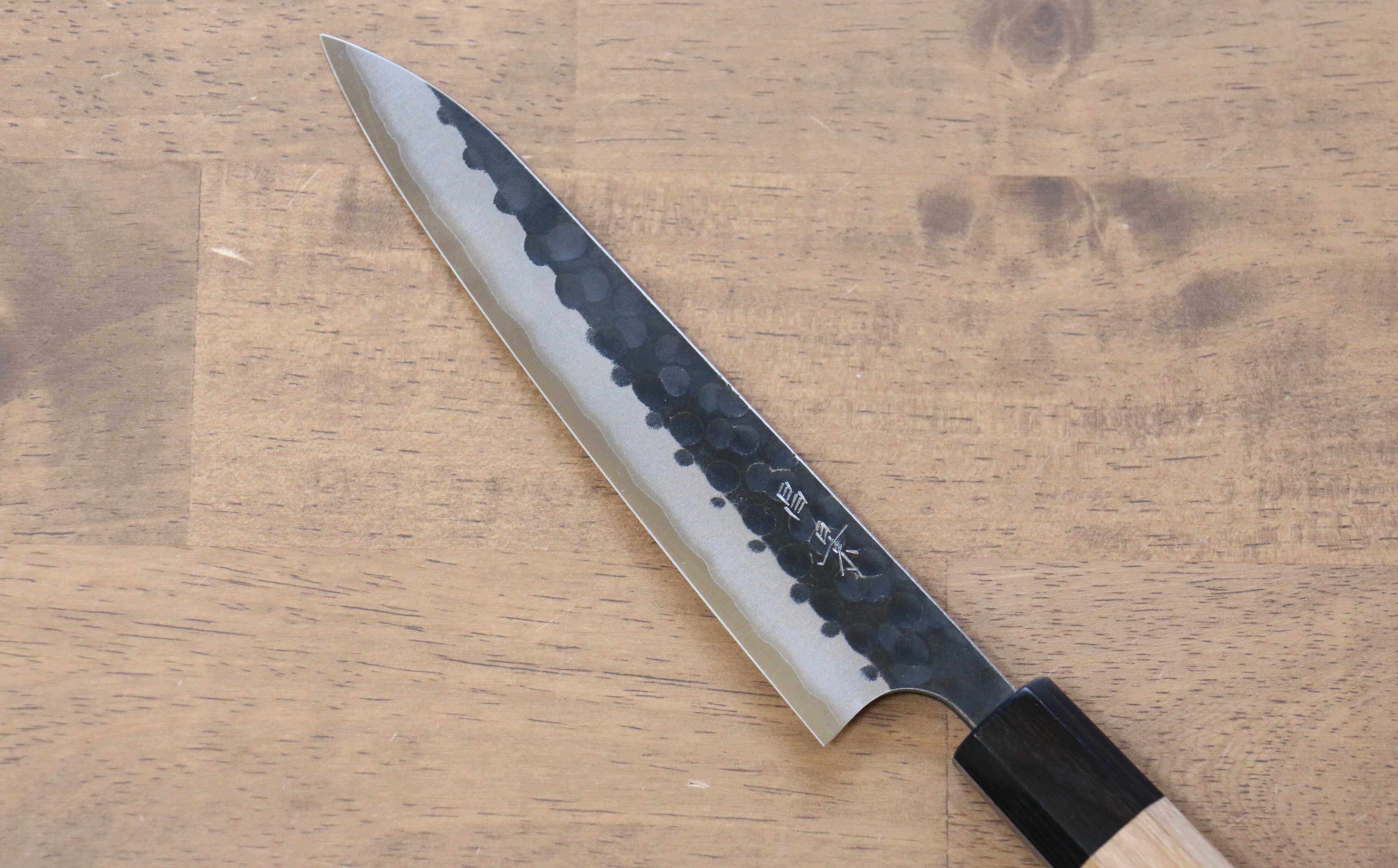 Masakage Koishi Blue Super Black Finished Petty-Utility 150mm American Cherry Handle - Japanny - Best Japanese Knife