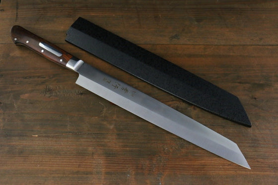 Sakai Takayuki Grand Chef Swedish Steel-stn Kiritsuke Yanagiba  260mm Desert Ironwood(Sugihara model) Handle with Sheath - Japanny - Best Japanese Knife