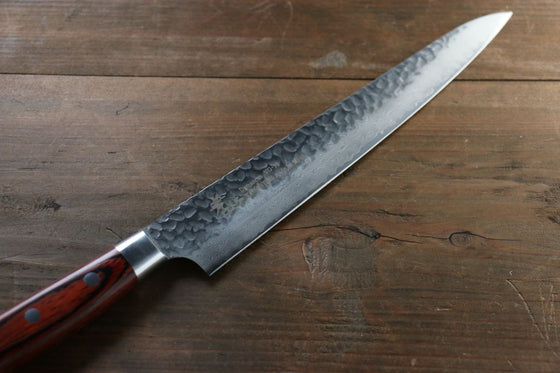 Sakai Takayuki VG10 33 Layer Damascus Sujihiki 240mm Mahogany Pakka wood Handle - Japanny - Best Japanese Knife